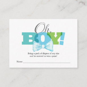 Oh, Boy Diaper Beilage Karte