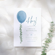 Oh Boy | Eucalyptus Balloon Babydusche