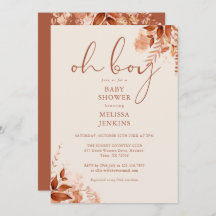 Oh Boy Floral Herbst Babydusche