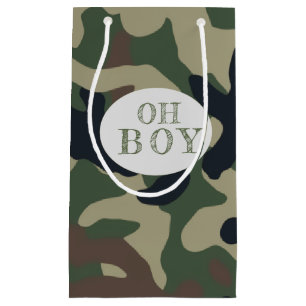 Oh Boy Green Camouflage Baby Dusche Kleine Geschenktüte