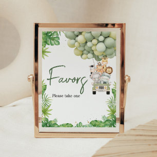 Oh Boy Jungle Safari Baby Shower Geschenke Schild