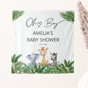 Oh Boy Jungle Safari Baby Shower Wandteppich