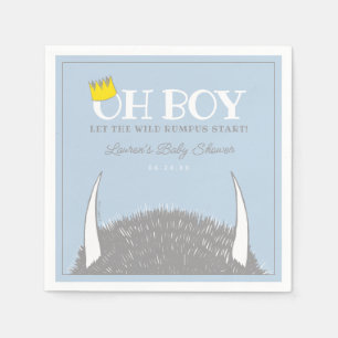 Oh Boy Lass der Wild Rumpus Start Baby Shower Serviette