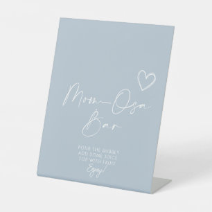 Oh Boy Minimalistisch Baby Dusche Mama-osa Bar Sockelschild
