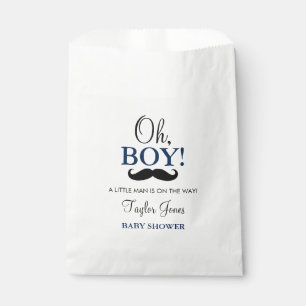 Oh Boy Mustache Baby Dusche Gefälligkeitstaschen Geschenktütchen