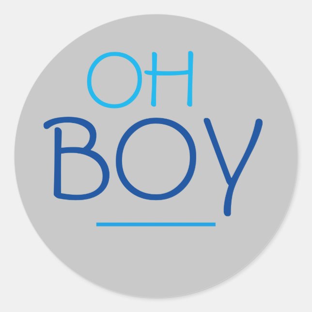 Oh Boy Sticker (Vorderseite)
