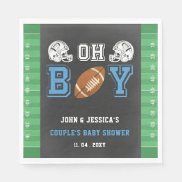 Oh Boy Super Bowl Football Baby Dusche Serviette