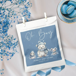 Oh Boy Winter | Woodland Babydusche bestellbar Geschenktütchen