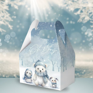 Oh Boy Winter   Woodland Babydusche Geschenkschachtel