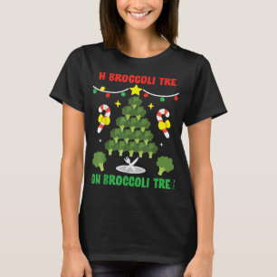Oh Broccoli Tree Funny Vegetarian Vegan Weihnachte T-Shirt