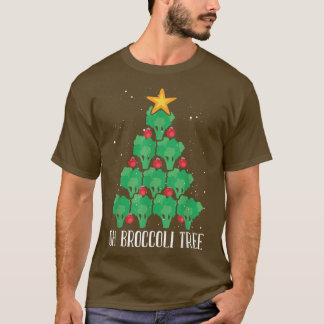 Oh Broccoli Tree Vegetarian Xmas Vegan Merry Chris T-Shirt