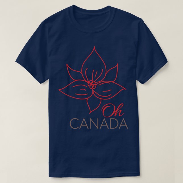 Oh Canada Trillium T-Shirt (Design vorne)
