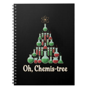 Oh Chemie-Baum Lustige Wissenschaft Chemie Weihnac Notizblock