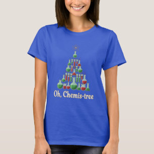 Oh Chemie-Baum Lustige Wissenschaft Chemie Weihnac T-Shirt