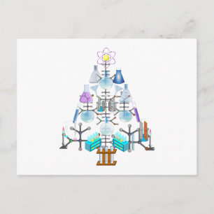 Oh Chemie, Oh Chemiker Baum Postkarte