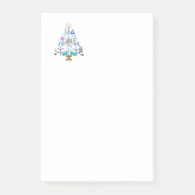 Oh Chemie, Oh Christbaum Post-it Klebezettel (Vorderseite)