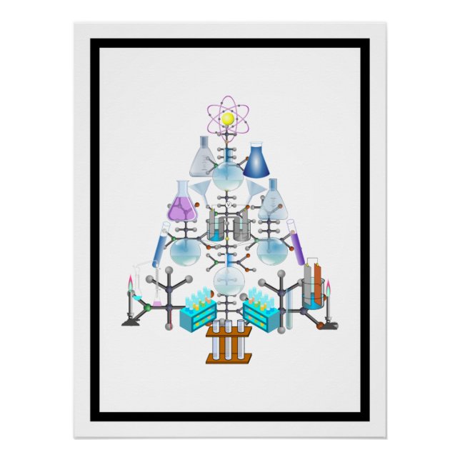 Oh Chemie, Oh Christbaum Poster (Vorderseite)