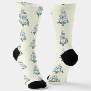 Oh Chemie, Oh Christbaum Weihnachten Socken