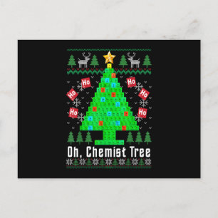 Oh Chemiker Baum Fröhlicher Chemikerbaum Chemie Hä Feiertagspostkarte