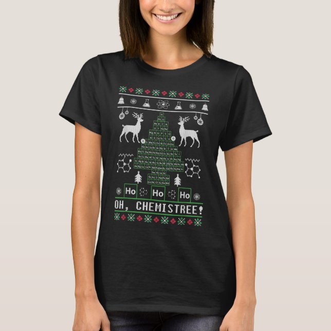 Oh Chemist Tree Chemistree Funny Science Chemistry T-Shirt (Vorderseite)
