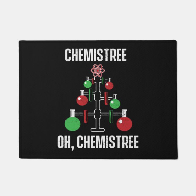 Oh Chemist Tree Chemistree Pun Science Fußmatte (Vorderseite)