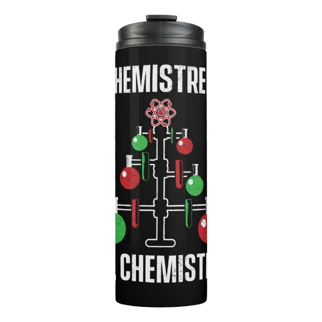 Oh Chemist Tree Chemistree Pun Science Thermosbecher (Vorderseite)
