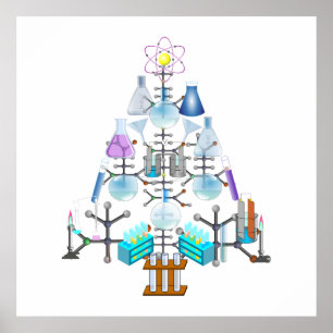 Oh Chemist Tree, Oh Weihnachtsbaum Poster