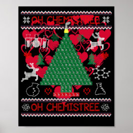 Oh Chemistream Funny Science Gift Periodic Table Poster