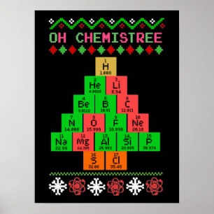 Oh Chemistream - hässlicher Weihnachtssüßer für Ch Poster