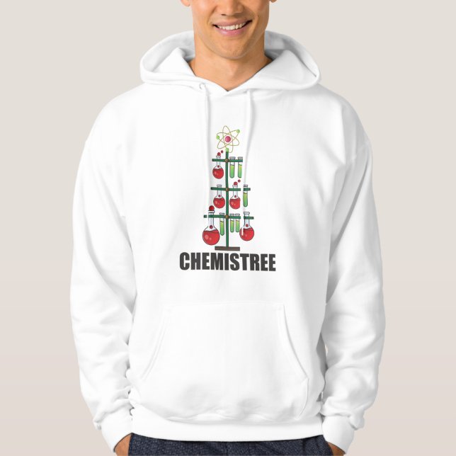 Oh Chemistream Weihnachts Chemie Lehrer Hoodie (Vorderseite)