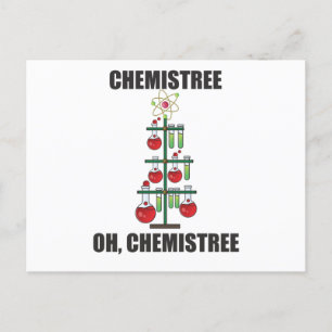 Oh Chemistream Weihnachts Chemie Lehrer Postkarte