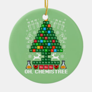 Oh Chemistream Weihnachtschemie Wissenschaft Perio Keramik Ornament