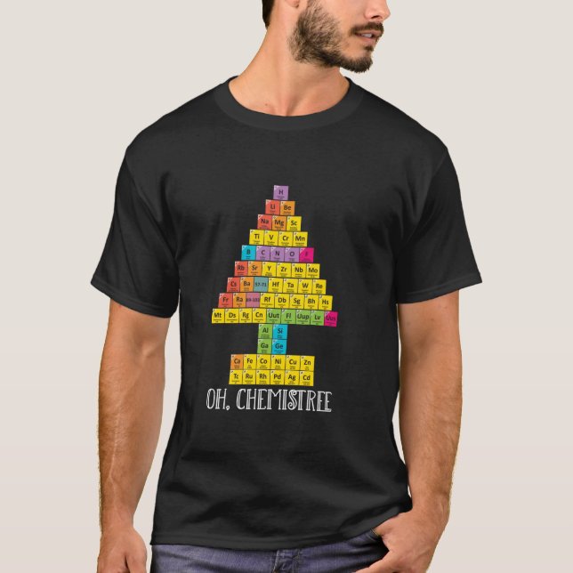 Oh Chemistream Weihnachtschemie Wissenschaft Perio T-Shirt (Vorderseite)