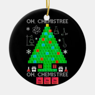 Oh Chemistree Chemist Tree Funny Science Weihnacht Keramik Ornament