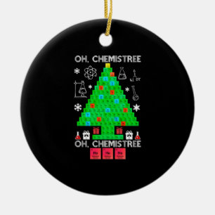 Oh Chemistree Chemist Tree Funny Science Weihnacht Keramik Ornament