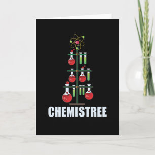 Oh Chemistree Weihnachten Chemie Chemie-Lehrer Karte