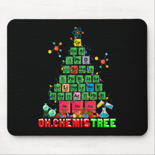 Oh Chemistree Weihnachtsbaum Xmas Lights Chemie Mousepad