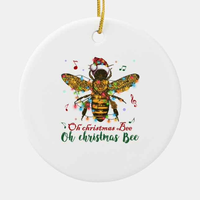 Oh Christmas Bee Oh Christmas Bee Light Keramik Ornament (Vorne)