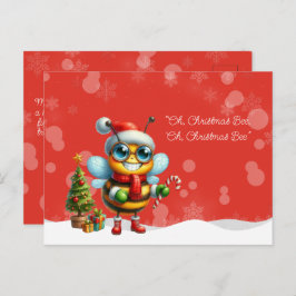 "Oh, Christmas BEE, Oh, Christmas BEE" Postkarte