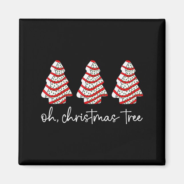 Oh Christmas Tree Cakes Debbie Becky Jen Cake Love Magnet (Vorne)