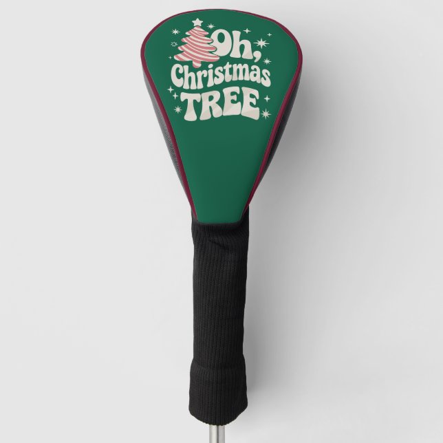 Oh Christmas Tree Light Merry Christmas Xmas  Golf Headcover (Vorderseite)