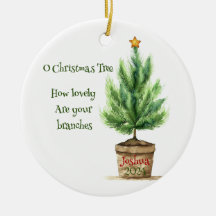 Oh Christmas Tree Personalisierte Ornament
