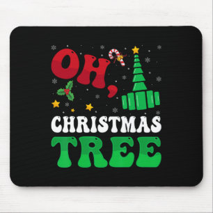 Oh Christmas Tree Xmas Lights Rt Respiratory Thera Mousepad