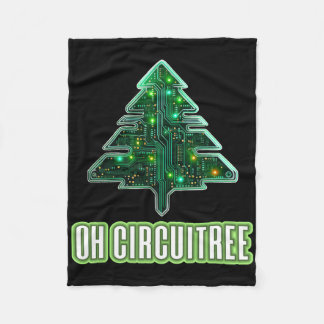 Oh Circuitree Christmas Electronics Circuit Board  Fleecedecke