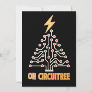 Oh Circuitree Elektriker Weihnachtsbaum Xmas Feiertagskarte
