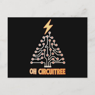 Oh Circuitree Elektriker Weihnachtsbaum Xmas Feiertagspostkarte