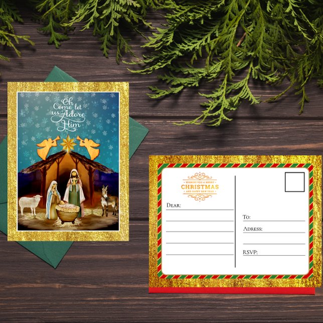 "Oh Come Let Us Adore Him" Weihnachten Geburt Chri (Von Creator hochgeladen)