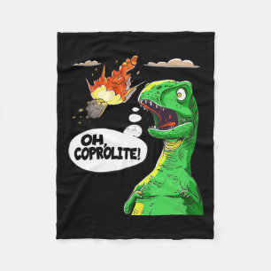 Oh Coprolite Paleontology's Spaß Funny Dinosaur C Fleecedecke