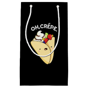 Oh Crepe Funny Food Puff Dark BG Kleine Geschenktüte