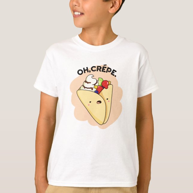 Oh Crepe Funny Food Puff T-Shirt (Vorderseite)